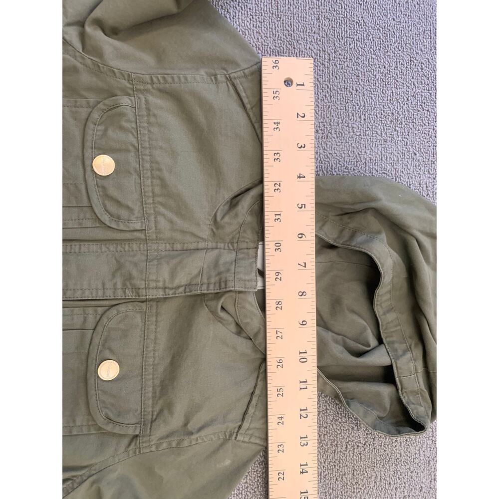Mayoral Girl's Size 8 Olive Green Hooded Jacket With Studs - Picture 4 of 16